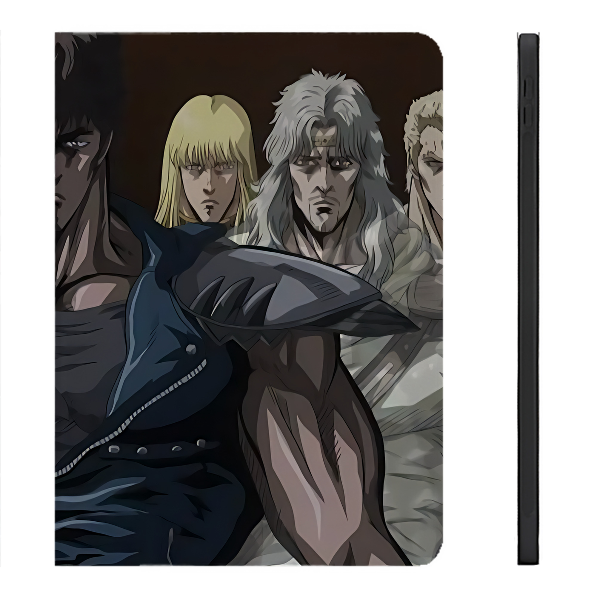 （画像用） 北斗の拳 Fist of the North Star IPadケース ペンホルダー付き ブックスタイルデザイン